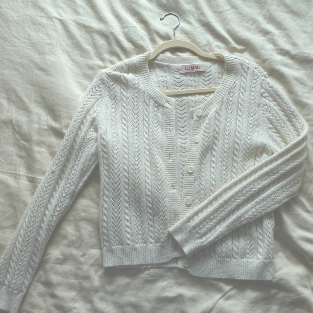 Cumar Cardigan - White (one size)